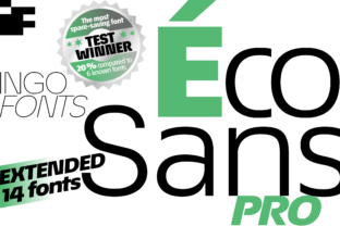 Éco Sans Pro Extended: A Bold Web Typeface