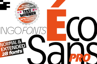 Éco Sans Pro Family: A Smart Typeface for Campaigns