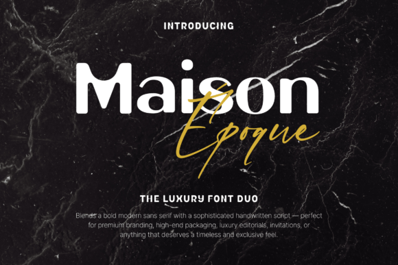 Maison Époque Duo: A Typeface for Editorial Grace